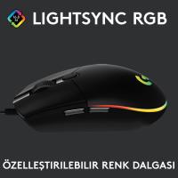 LOGITECH G102 910-005823 G102 LightSync Black 8000DPI 6 Tuş Optik RGB Siyah Kablolu Gaming (Oyuncu) Mouse - 2